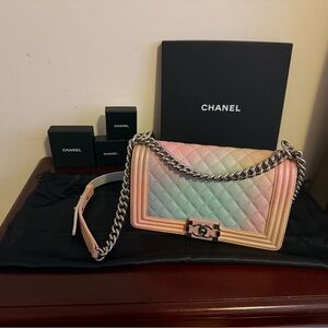 Chanel Multicolor Medium Boy Bag